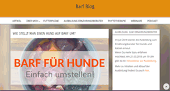 Desktop Screenshot of barf-blog.de