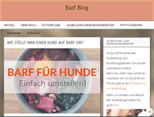Tablet Screenshot of barf-blog.de